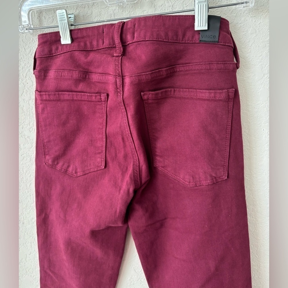 Vince Riley Legging/jean in Bordeaux SZ 24 - Picture 6 of 8